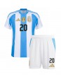 Argentina Alexis Mac Allister #20 Domácí dres pro děti Copa America 2024 Krátký Rukáv (+ trenýrky)